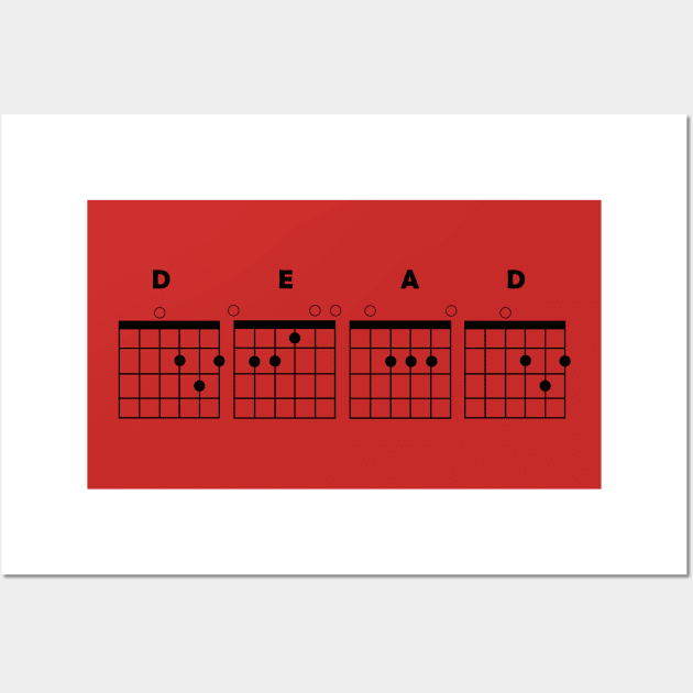 Guitar Chord "DEAD" Wall Art by your mood